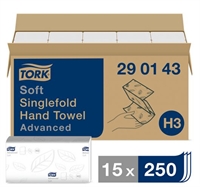 Tork Advanced 290143 håndklædeark H3 Zig-Zag soft, Universal, 3750 stk.